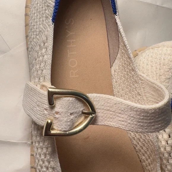 Rothy's Cream and Gold Women's Flats - Picture 2 of 7